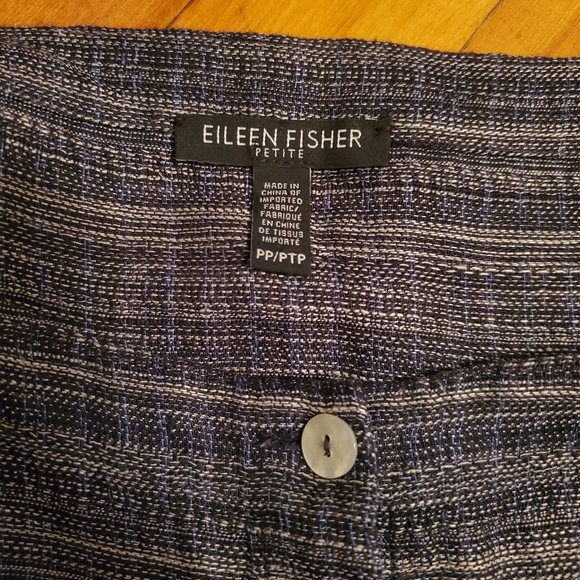 Eileen Fisher coastline tunic. Oversized. 100% linen. Grey, white, blue. XS P. - Picture 8 of 14